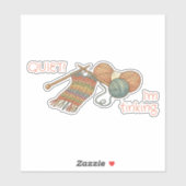 STIL! Ik ben aan het tinken. Sticker (Vel)