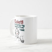 Stil, ik geniet van mijn EXECUTIVE Time. Koffiemok (Voorkant links)
