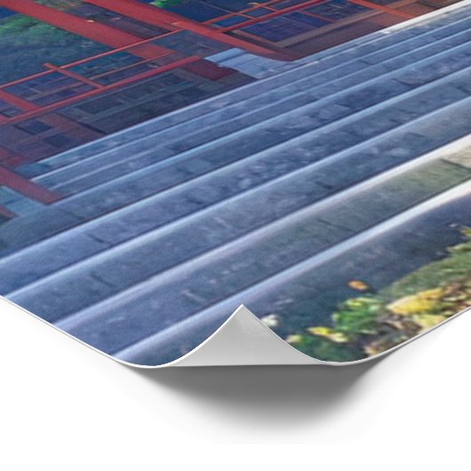 Stil Japanse shrine Poster (Hoek)