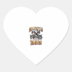 Stil Je Oordelende Vintage Kat Grafische T-Shirt_1 Hart Sticker