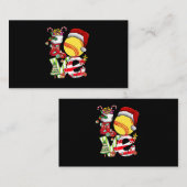 Stil kerstbal kerstkerstkerstkerstkerstkerstman me visitekaartje (Voorkant / Achterkant)