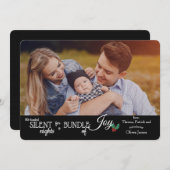 Stil Kerstfeest Foto Geboorte Aankondiging (Voorkant / Achterkant)