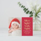 Stil Kerstfeest Nieuwe Baby Grappige Kerstkaart Feestdagenkaart (Staand voorkant)