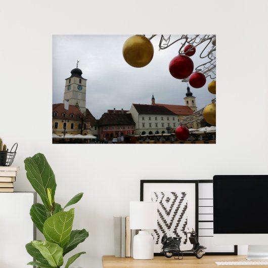 Stil kerstfeest poster (Thuiskantoor)