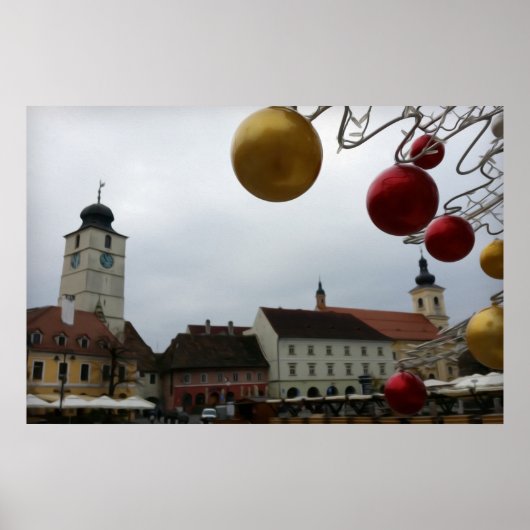 Stil kerstfeest poster (Voorkant)