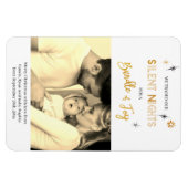 Stil kerstfeest zondagen aankondiging magneet (Horizontaal)