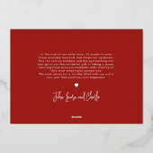 Stil Kerstnacht Baby's Eerste Kerstfeest Minimaal Folie Feestdagenkaart (Achterkant)