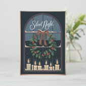 Stil Kerstnacht Kerstkaart (Staand voorkant)