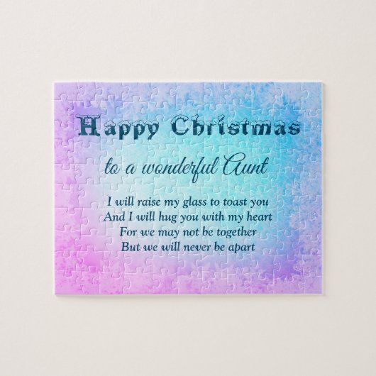 Stil kersttante op afstand legpuzzel (Horizontaal)