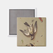 stil leven van dode vogels en kersen, 1712 magneet (Voorkant / Achterkant)