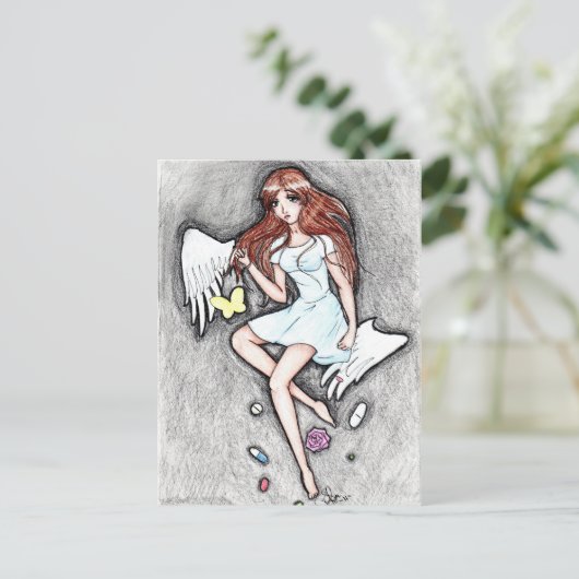 Stil lijden briefkaart (Staand voorkant)