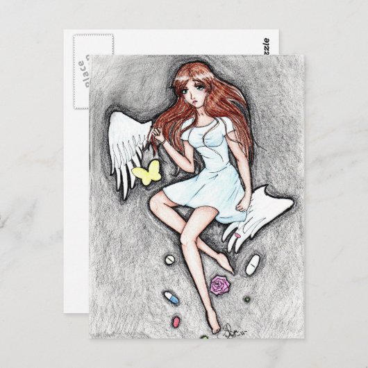 Stil lijden briefkaart (Voorkant / Achterkant)