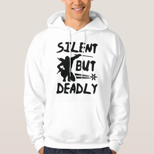 Stil maar dodelijk hoodie (Voorkant)