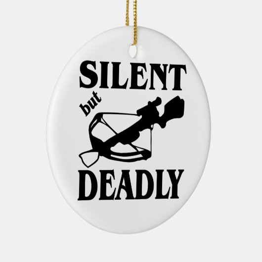 Stil maar dodelijk kruisjager keramisch ornament (Rechts)