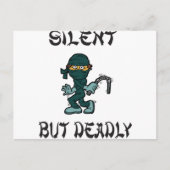 stil maar dodelijk Ninja Fart Briefkaart (Voorkant)