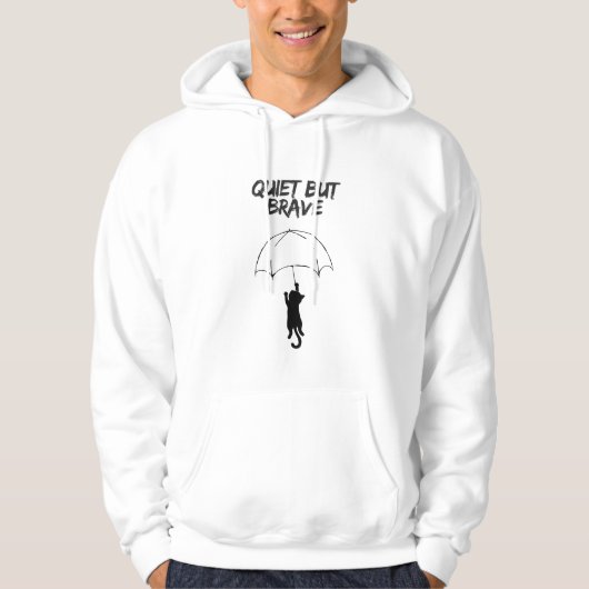 Stil Maar Moedig – Hoodie Met Aanpasbare Quote Voo (Voorkant)