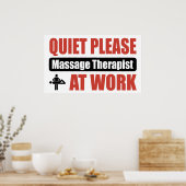 Stil, massage therapie op het werk poster (Keuken)