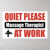 Stil, massage therapie op het werk poster (Voorkant)