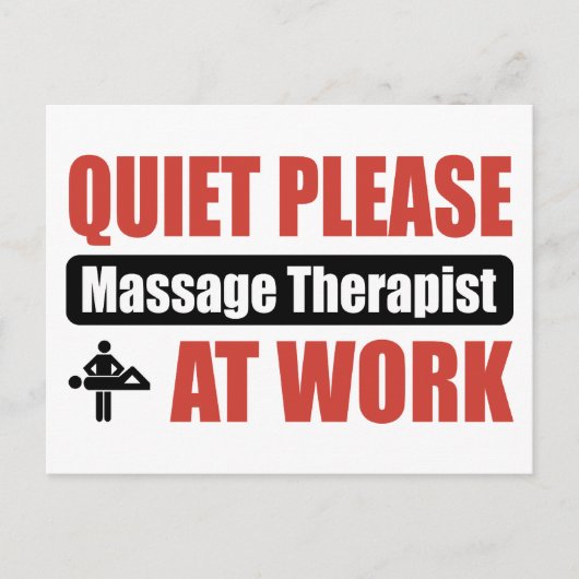Stil, massage Therapist op het werk Briefkaart (Voorkant)