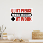 Stil, medisch assistent op het werk poster (Keuken)