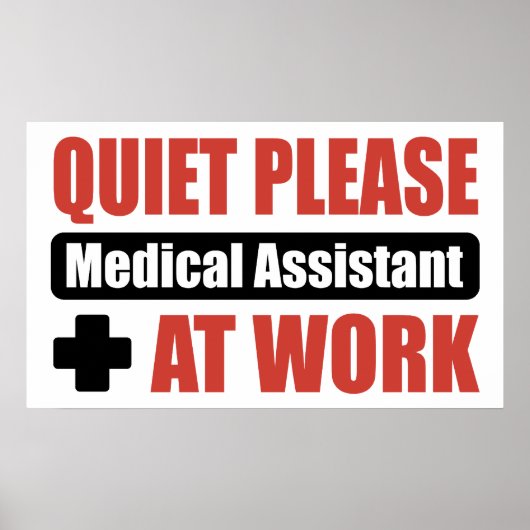 Stil, medisch assistent op het werk poster (Voorkant)