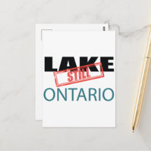 Stil meer Ontario Vintage Rode Stempel Kunst