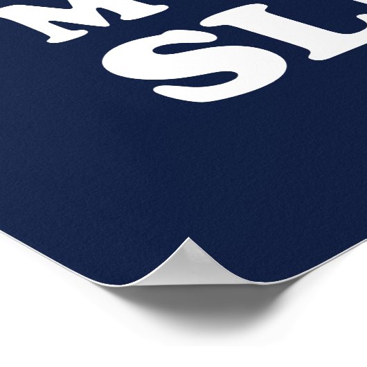 Stil! Mijn hersenen slapen Poster (Hoek)