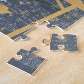 Stil nacht Baby Jezus in de Manger Nativiteit Legpuzzel (Zijkant)