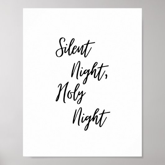 Stil nacht, Heilig Poster (Voorkant)