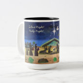 Stil nacht. Heilige Kerstmis Mokken (Voorkant links)