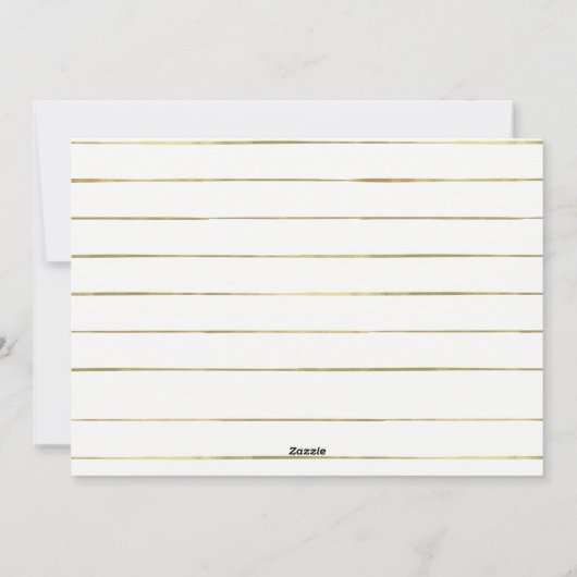 Stil nacht, Heilige nacht | Gold Cross en Foto Feestdagenkaart (Achterkant)