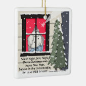 Stil nacht, Heilige nacht Keramisch Ornament (Rechts)