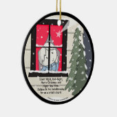 Stil nacht, Heilige nacht Keramisch Ornament (Rechts)