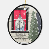 Stil nacht, Heilige nacht Keramisch Ornament (Links)