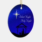 Stil nacht, Heilige Nachtelijke Kerstmis Keramisch Ornament (Rechts)