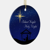 Stil nacht, Heilige Nachtelijke Kerstmis Keramisch Ornament (Rechts)