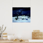 Stil nacht Heilige Nachtnacht 1995 Poster (Keuken)