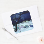 Stil nacht Heilige Nachtnacht 1995 Vierkante Sticker (Envelop)