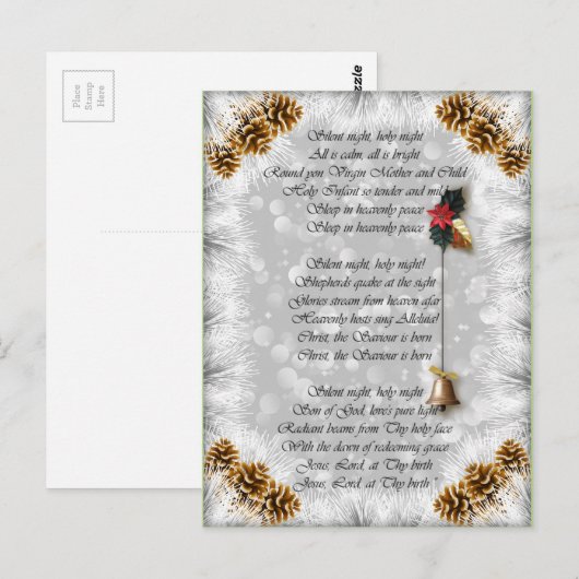 Stil nachtversum briefkaart (Voorkant / Achterkant)