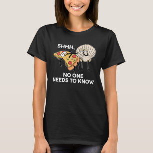STIL NIEMAND WEET MOET WETEN kent mosselschelp T-shirt