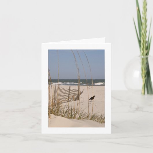 Stil Ogenblik op een HoofdStrand Hilton Kaart (Voorkant)