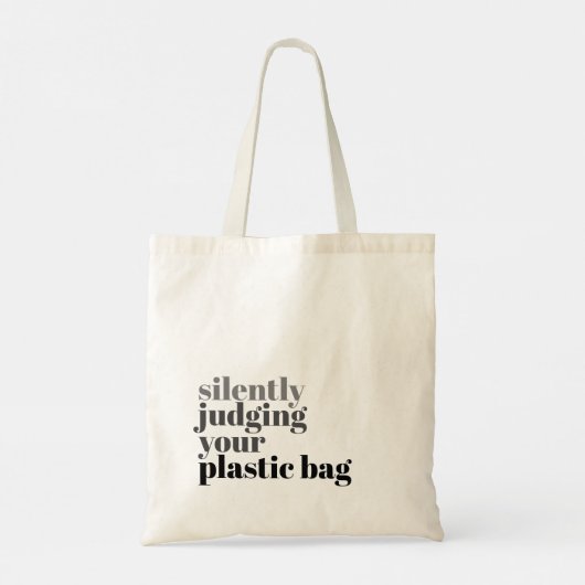 Stil oordelen over uw plastic zak tote bag (Achterkant)