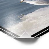 Stil op ijs foto afdruk (Hoek)