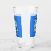 Stil op vakantie, stil ik werk hier! glas (Rechts)