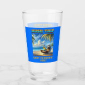 Stil op vakantie, stil ik werk hier! glas (Voorkant)