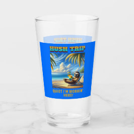 Stil op vakantie, stil ik werk hier! glas