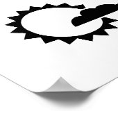 Stil, raadpleeg Meteoroloog op het werk Poster (Hoek)