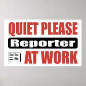 Stil, rapporteer op het werk poster (Voorkant)