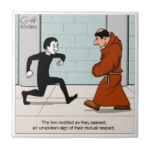 "Stil respect" Tegeltje (Voorkant)