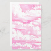Stil Roos wolken decor Briefpapier (Voorkant / Achterkant)